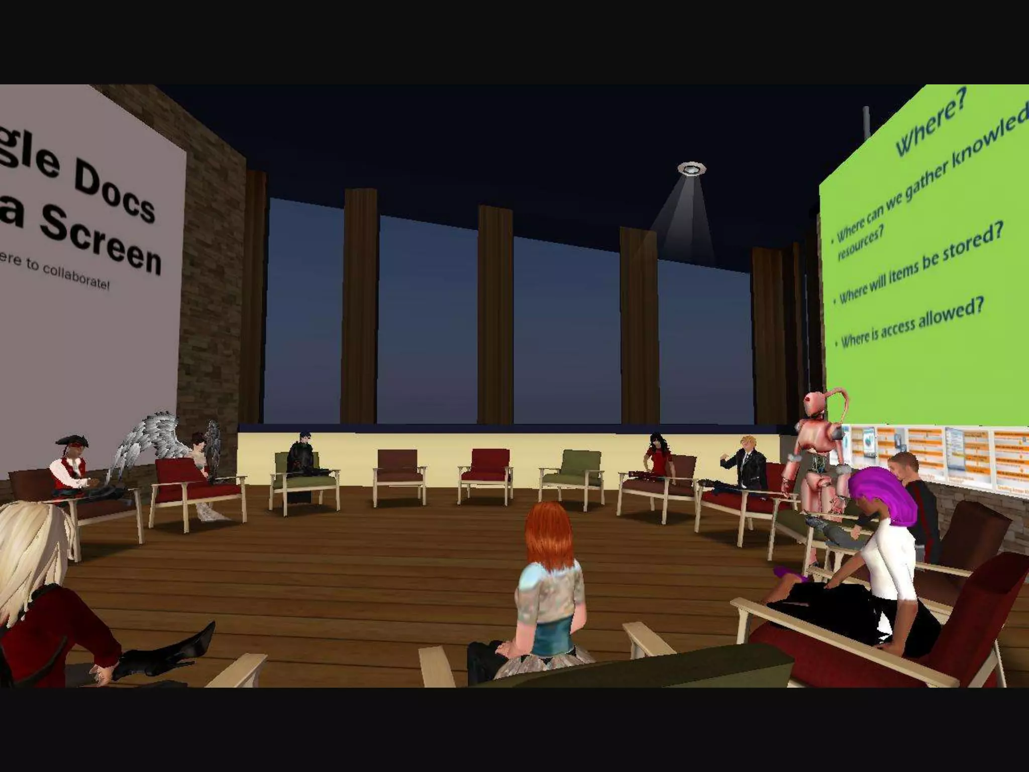 Presentations in Second Life