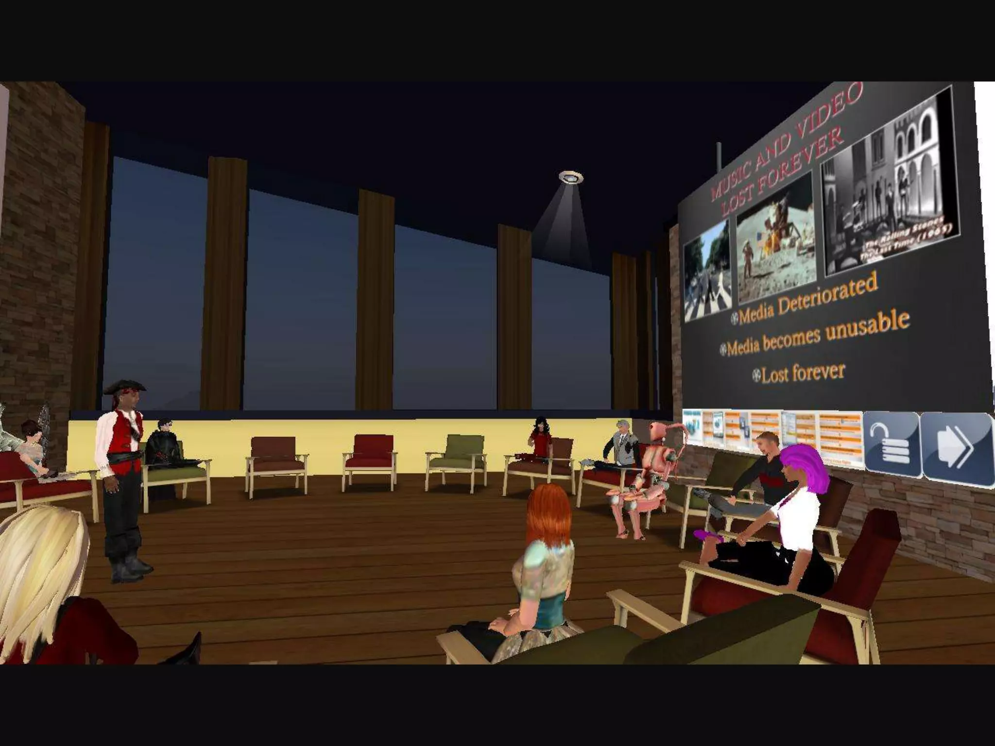 Presentations in Second Life
