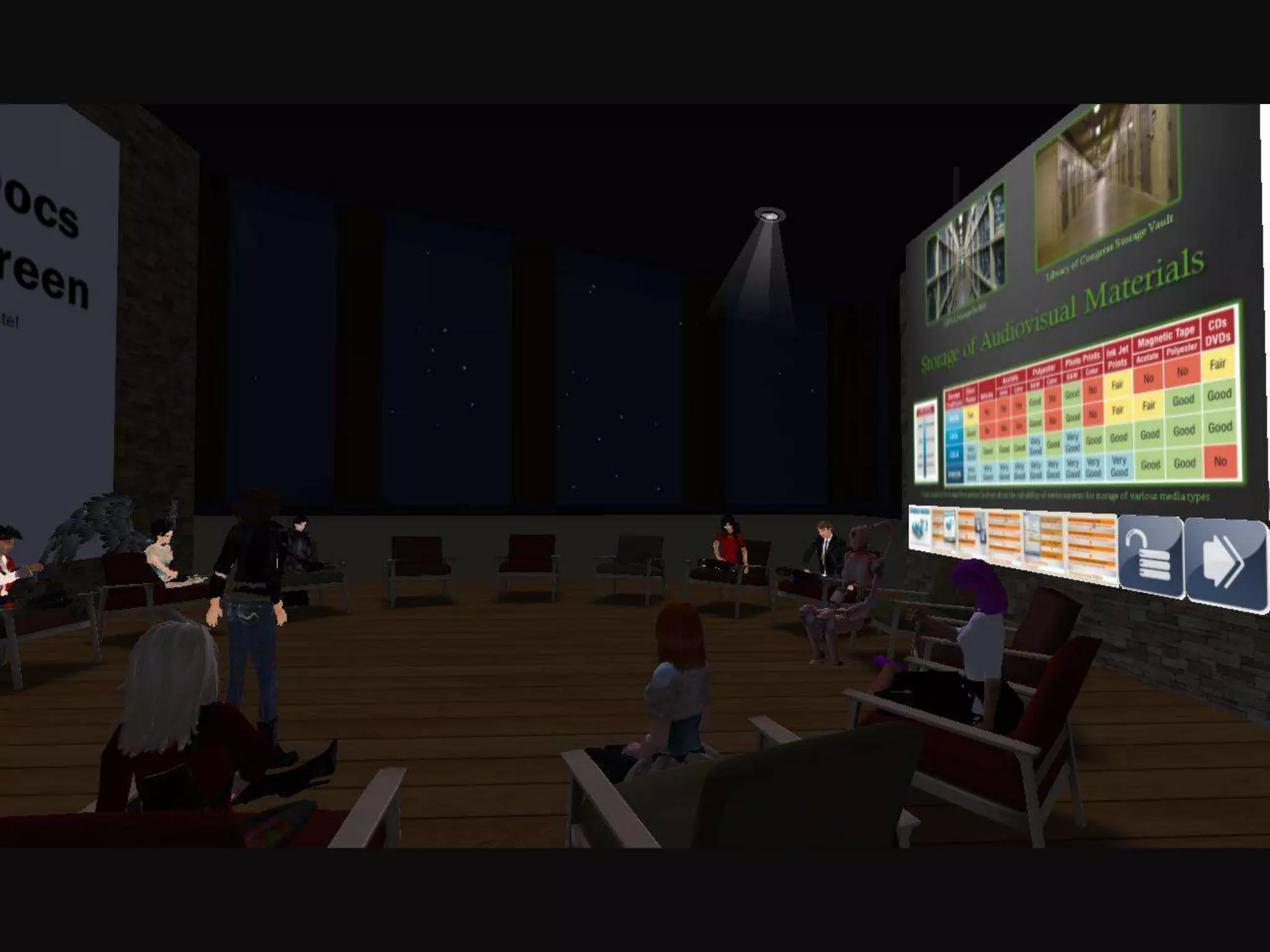 Presentations in Second Life