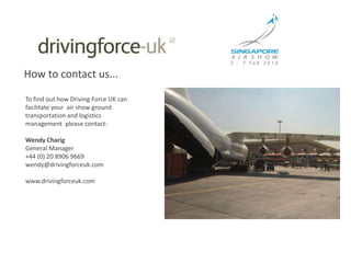 All rates include, ERP (electronic road pricing), fuel, unlimited miles, insurance,  parking (not air show parking) and driver meal allowance