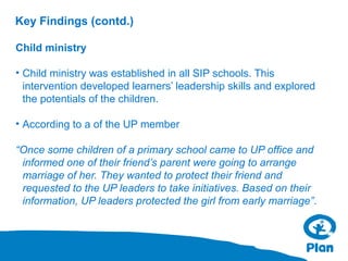 Measuring the Effectiveness of School Improvement Plan (SIP) of Plan ...