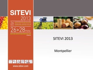 SITEVI 2013
Montpellier
 