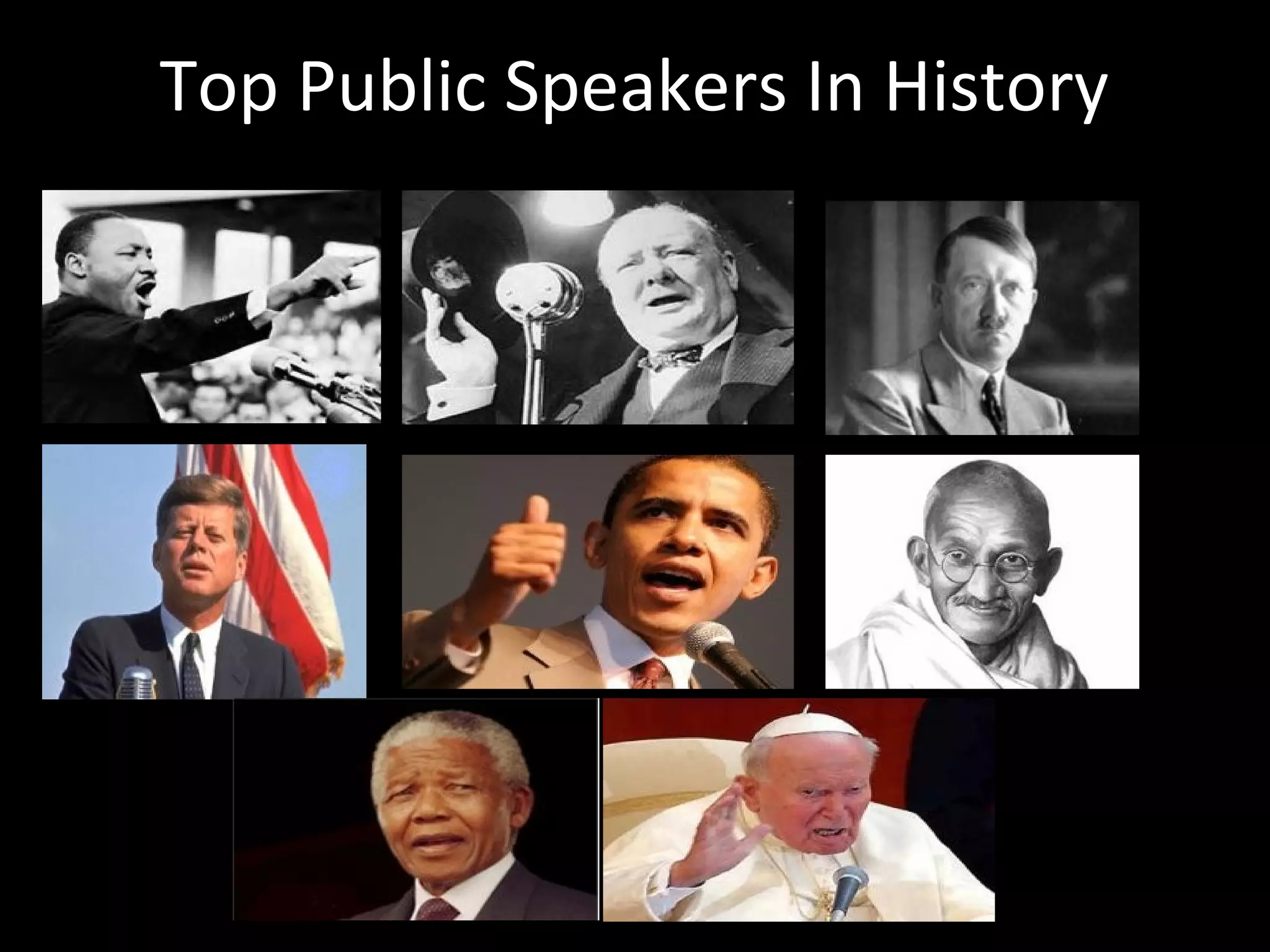 Top Public Speakers In History
 