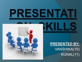 PRESENTED BY:
VANSHIKA(10)
KUNAL(11)
 