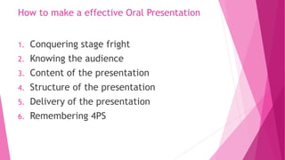 PRESENTATION SKILLS - Oral Presentation | PPTX