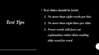 Powerpoint With Less Words PRESENTATION SKILLS-II.pptx Course English Important topic | PPTX