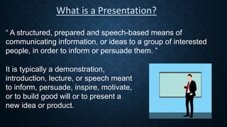 Presentation skills 