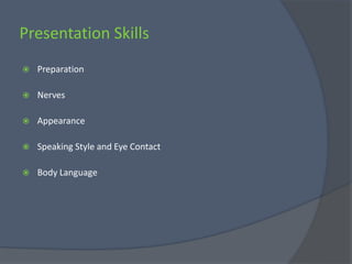 LIB300_Presentation skills 1 _The Basics | PPT
