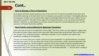 Defuse Questions Presentation Skills1 by HASI RNC KMU 🫀 🏻 | PDF