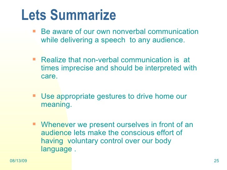 Presentation Skills Body Language