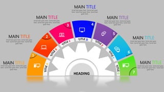 HEADING 7
6
5
3 4
1
2
MAIN TITLE
Smart text goes here. Some text goes
here. Some text goes here. Some text
goes here.
MAIN TITLE
Smart text goes here. Some text goes
here. Some text goes here. Some text
goes here.
MAIN TITLE
Smart text goes here. Some text goes
here. Some text goes here. Some text
goes here.
MAIN TITLE
Smart text goes here. Some text goes
here. Some text goes here. Some text
goes here.
MAIN TITLE
Smart text goes here. Some text goes
here. Some text goes here. Some text
goes here.
MAIN TITLE
Smart text goes here. Some text goes
here. Some text goes here. Some text
goes here.
MAIN TITLE
Smart text goes here. Some text goes
here. Some text goes here. Some text
goes here.
 