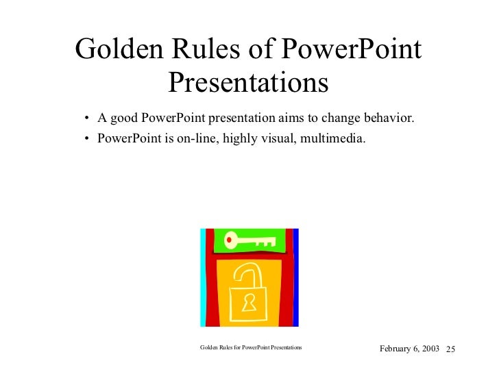 powerpoint presentation rules