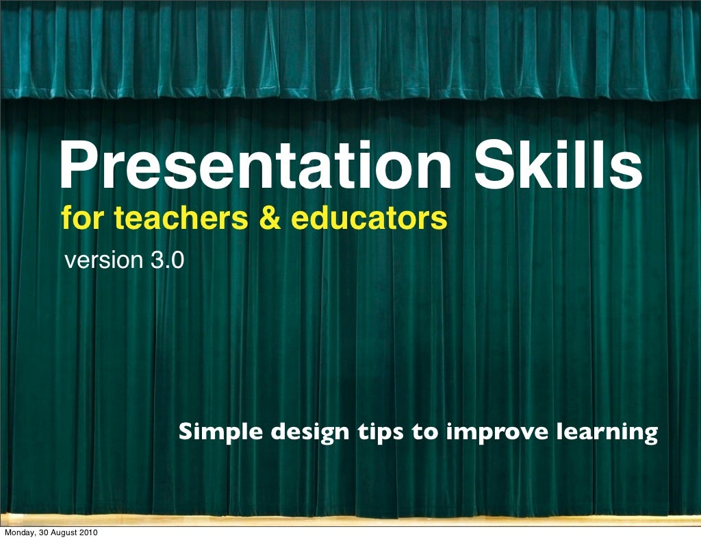 Presentation Skills for teachers