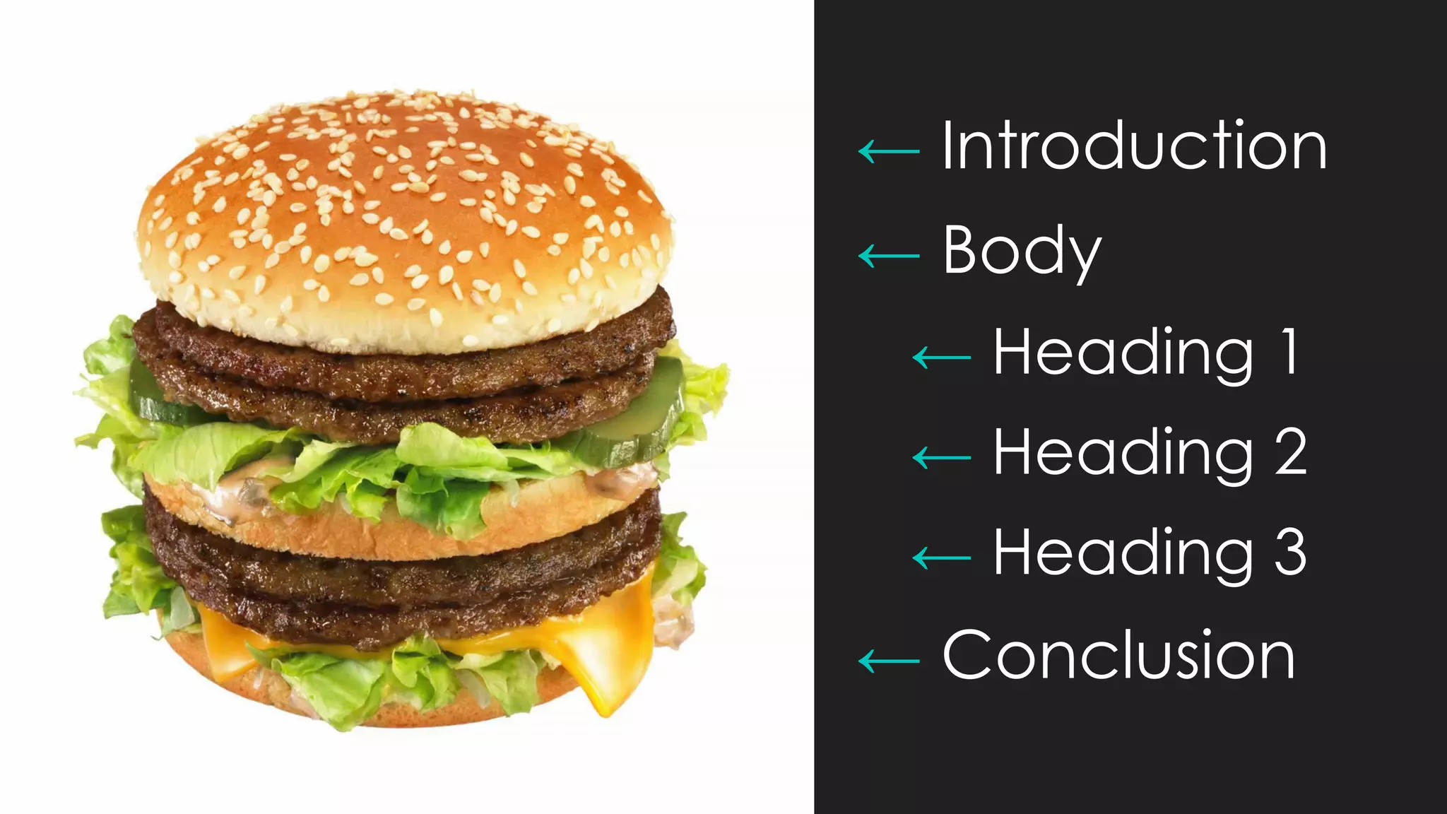 ← Introduction
← Body
← Heading 1
← Heading 2
← Heading 3
← Conclusion
 