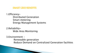 Smart grit ppt for btech final year seminar | PPTX