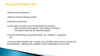 Smart grit ppt for btech final year seminar | PPTX