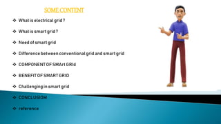 Smart grit ppt for btech final year seminar | PPTX