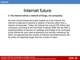 Internet - History, present and future