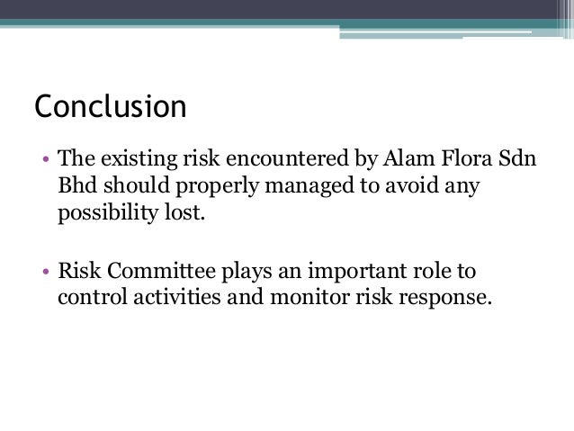 Enterprise Risk Management: Study in Alam Flora Sdn Bhd ...