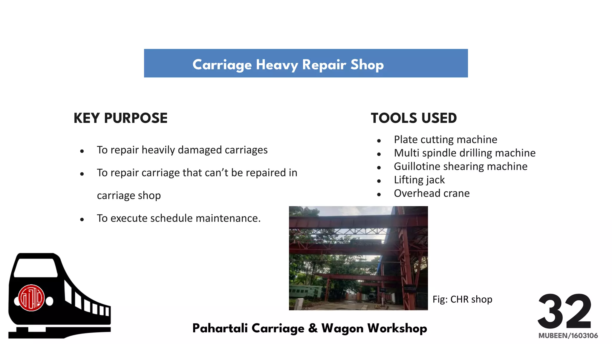 Bangladesh Railway Industrial Training (Pahartali Carriage and Wagon ...