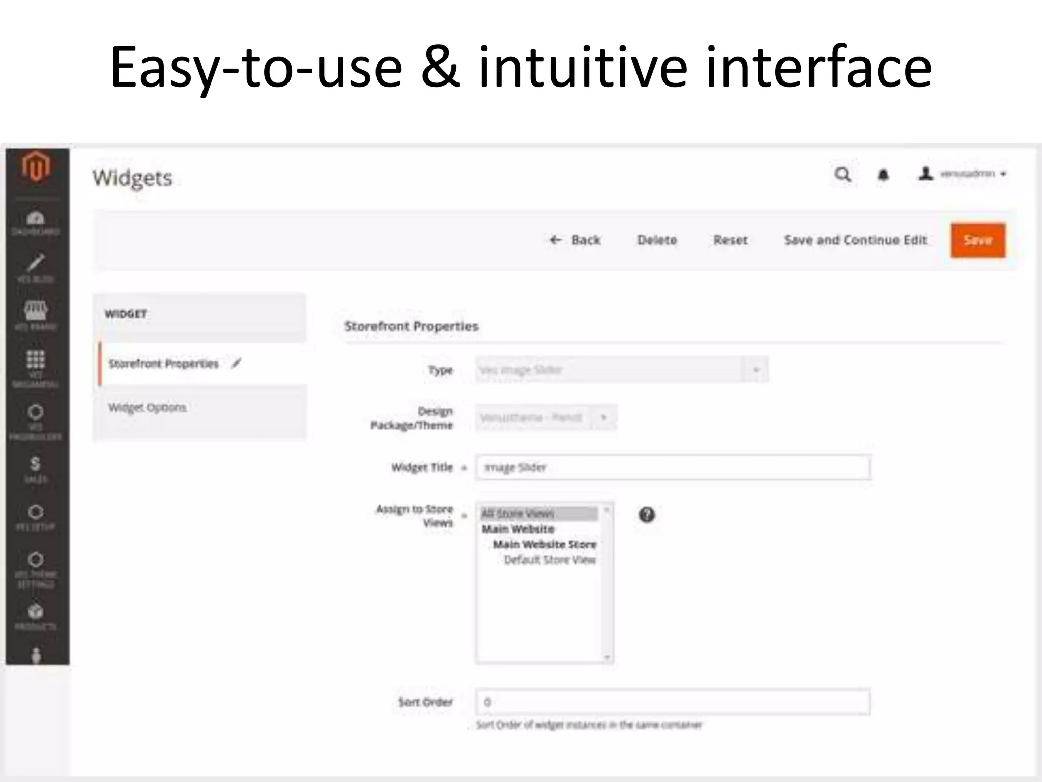Easy-to-use & intuitive interface
 