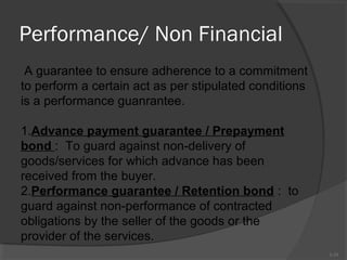 Performance Gurarantee Letter of Gurantee | PPT