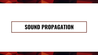 SOUND PROPAGATION
 