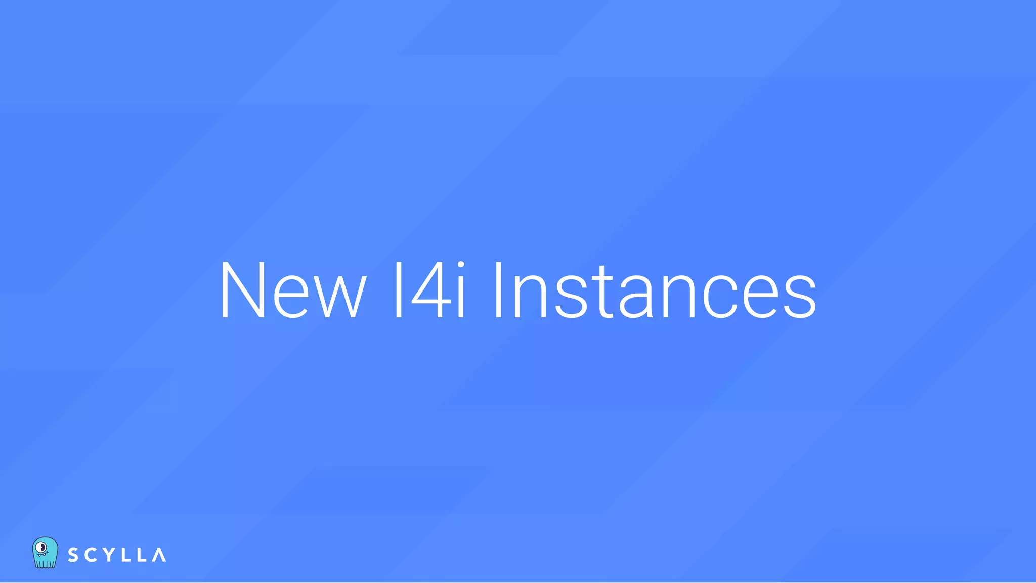 New I4i Instances
 