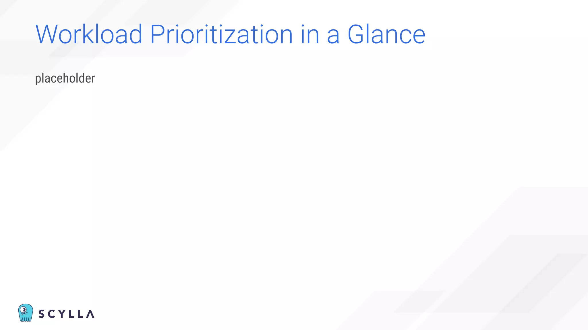 Workload Prioritization in a Glance
placeholder
 