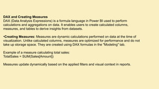 Power BI data analysis power point file. | PPTX