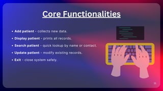 Patient Records Management System Using C Console Application (Project ...