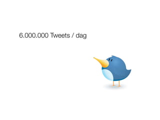 6.000.000 Tweets / dag
 