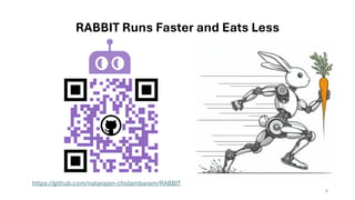 RABBIT Runs Faster and Eats Less
https://github.com/natarajan-chidambaram/RABBIT
6
 