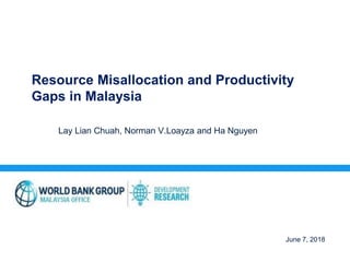 Misallocation Resource Misallocation and Productivity Gaps in Malaysia | PDF