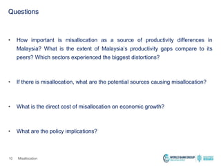 Misallocation Resource Misallocation and Productivity Gaps in Malaysia | PDF