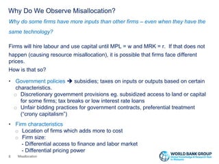 Misallocation Resource Misallocation and Productivity Gaps in Malaysia | PDF