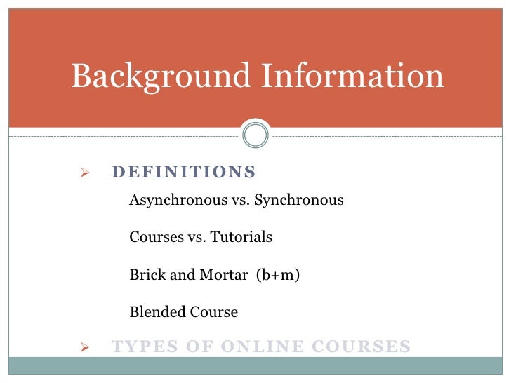 powerpoint presentation on online courses