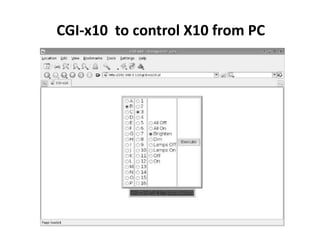 CGI-x10 to control X10 from PC
 