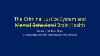 The Criminal Justice System and Brain Health | PPTX