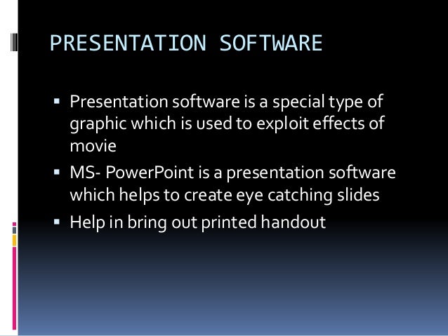 Presentation Software