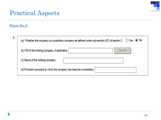 Point No. 8
23
Practical Aspects
 