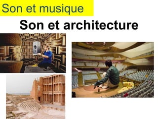 Son et musique
Son et architecture
 