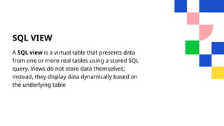 presentation sql view and subquery.pptxpresentation sql view and ...