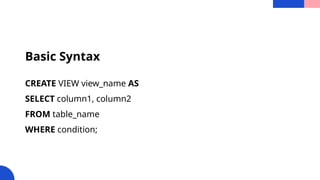 presentation sql view and subquery.pptxpresentation sql view and ...