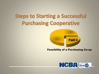 Part 3


Feasibility of a Purchasing Co-op
 