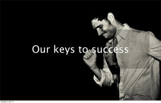 Our keys to success



söndag 21 april 13
 