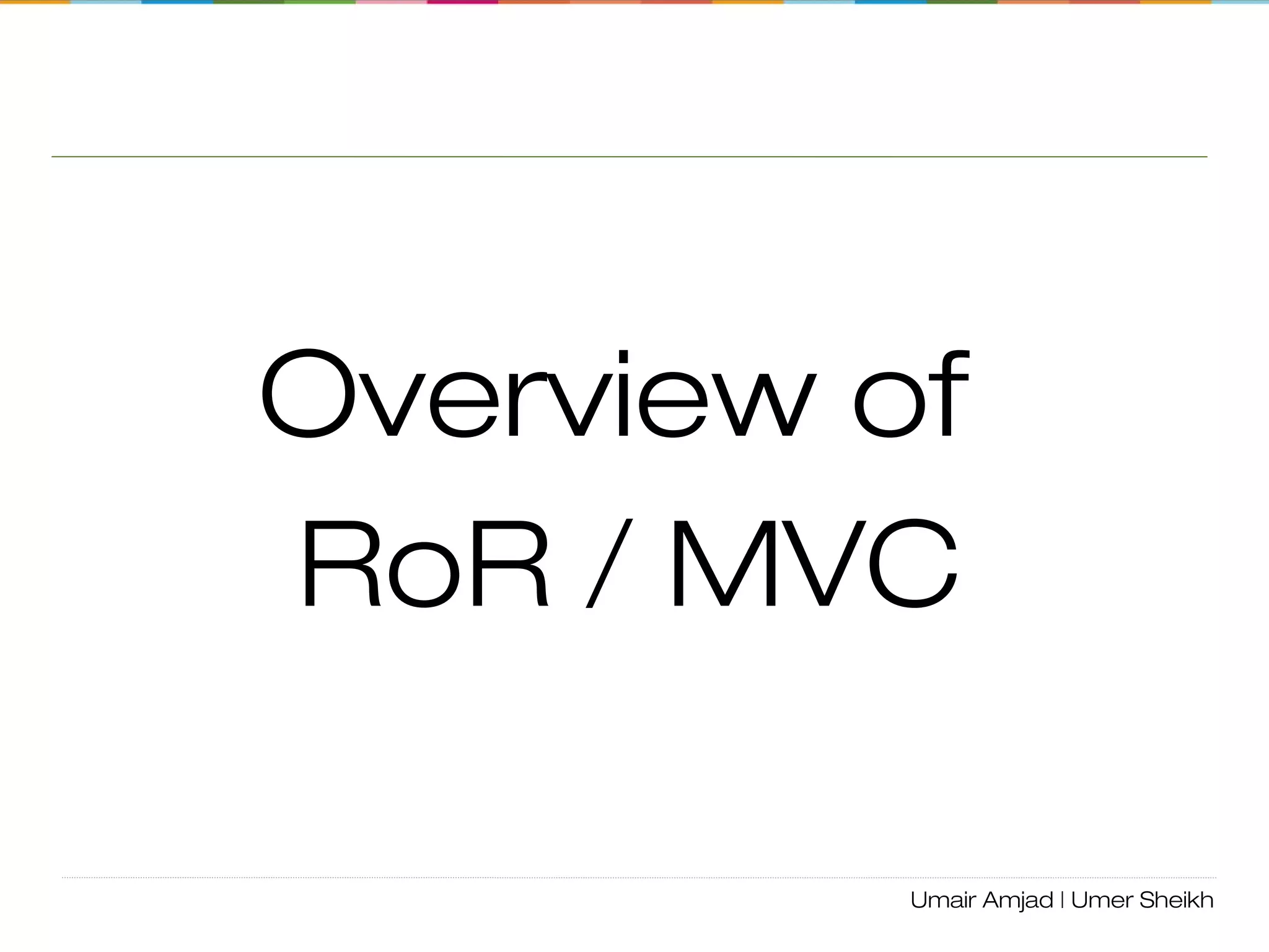 Environment
Setup
(RVM)
 