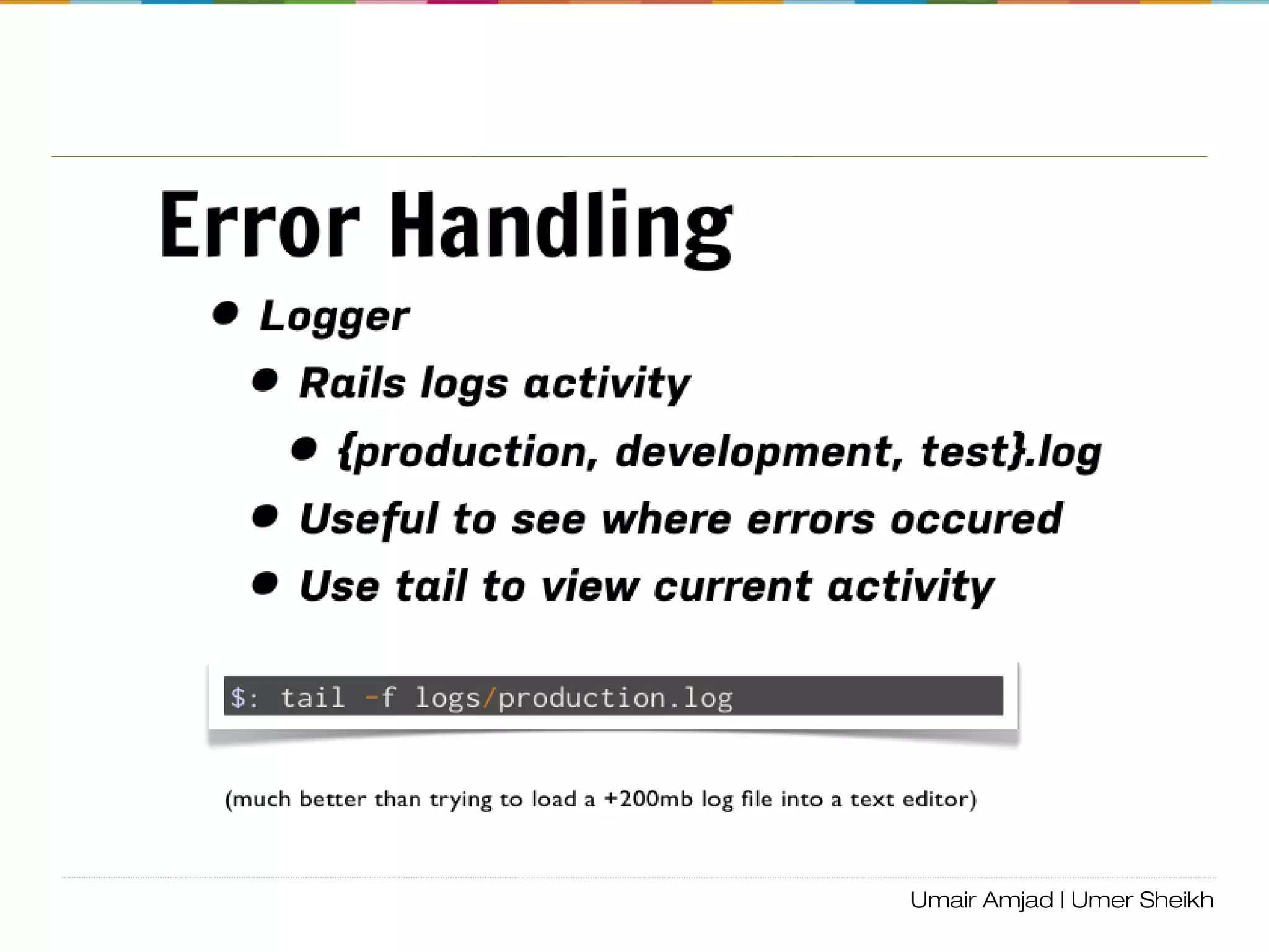 Debugging
/
Error Handling
 