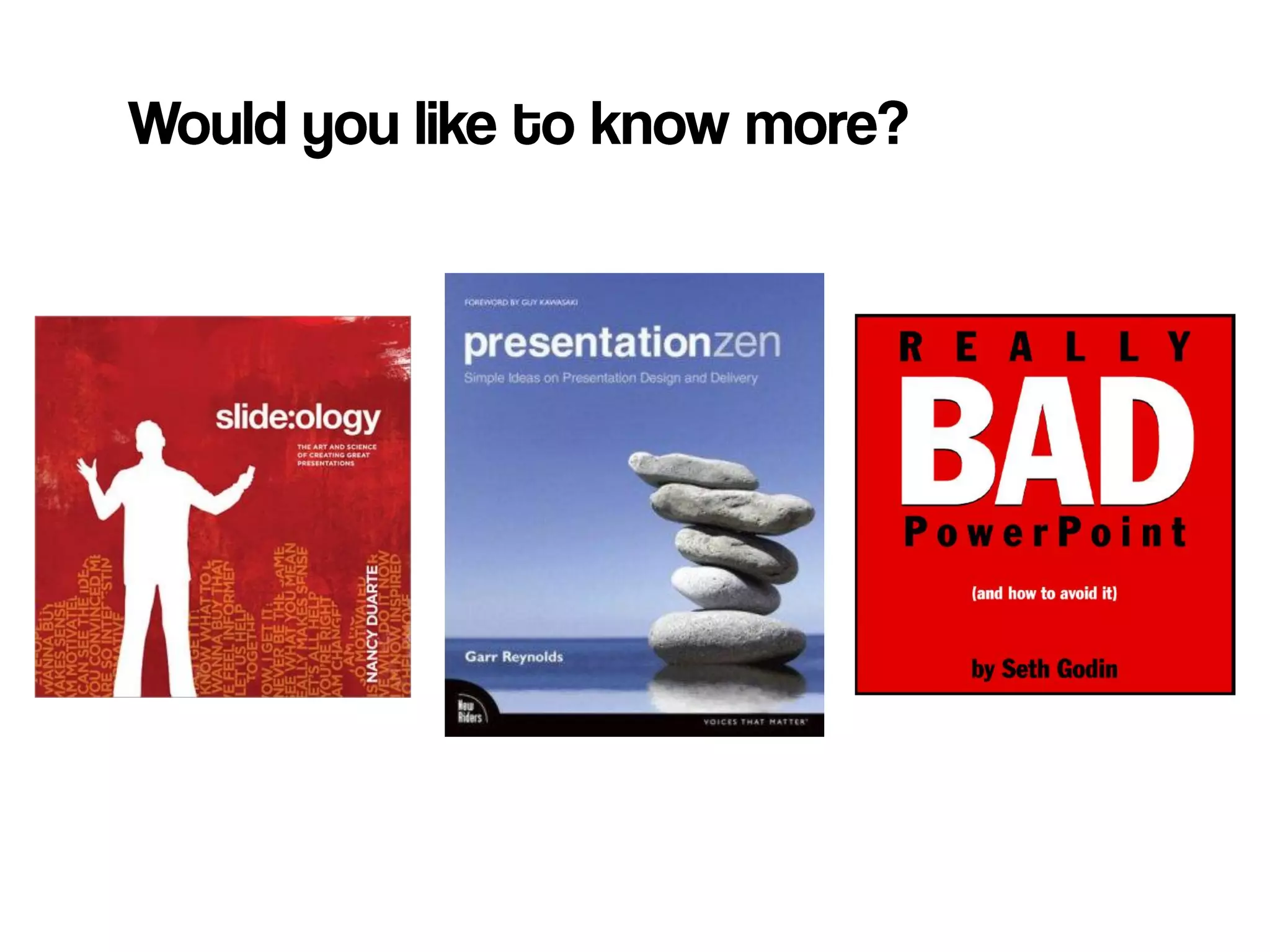 Presentations that work