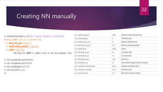 Creating NN manually
22
 